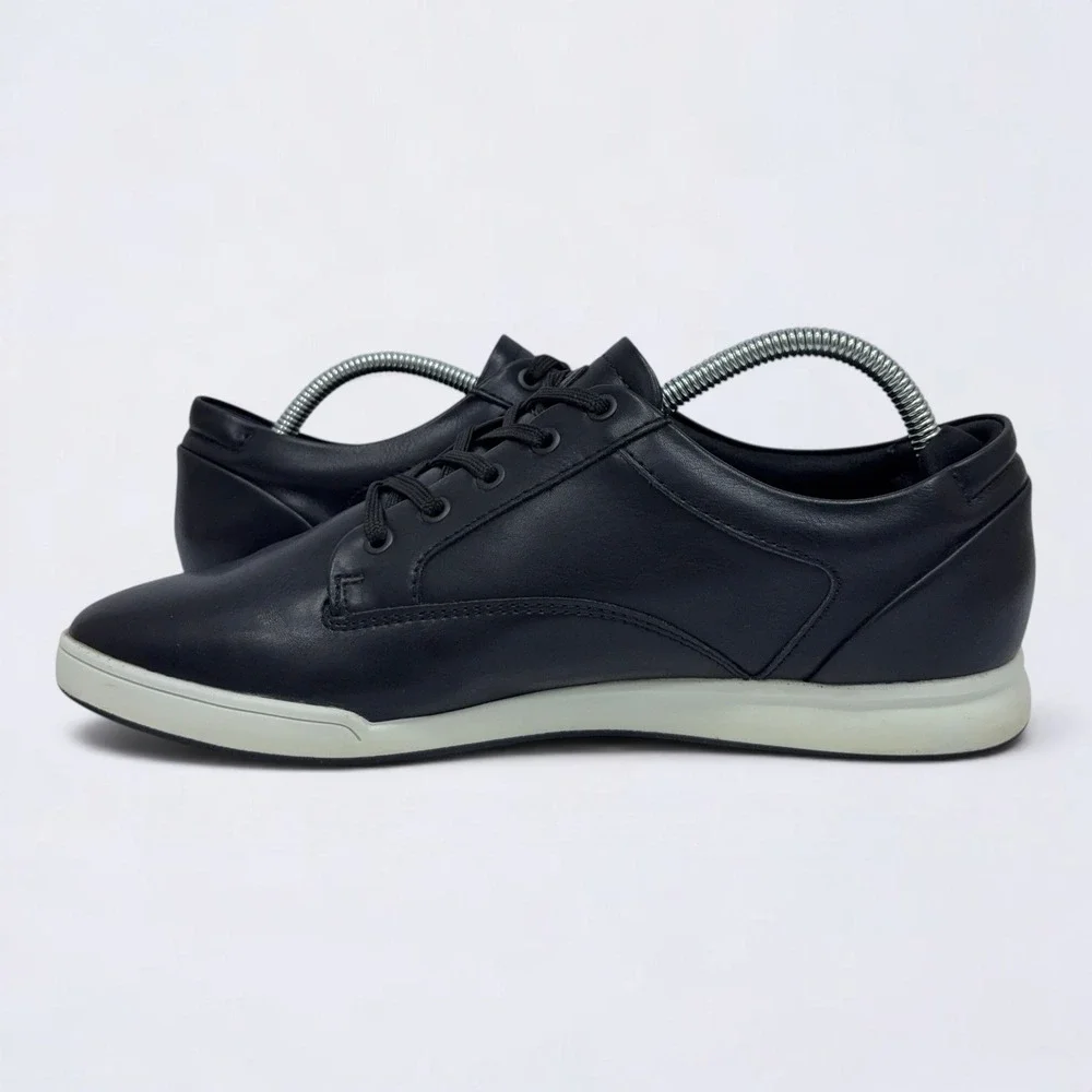 Aldo Abel Casual Shoes Men's Size 9.5 Black White Leather Lace Up Sneakers